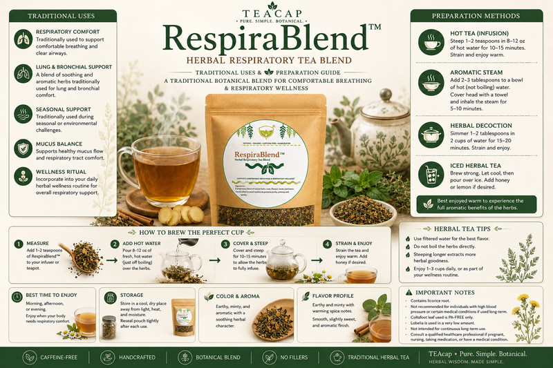 Herbal Lung Loose Tea – Mucus Cleanse Respiratory & Breathing Support 1/3.5 oz gallery
