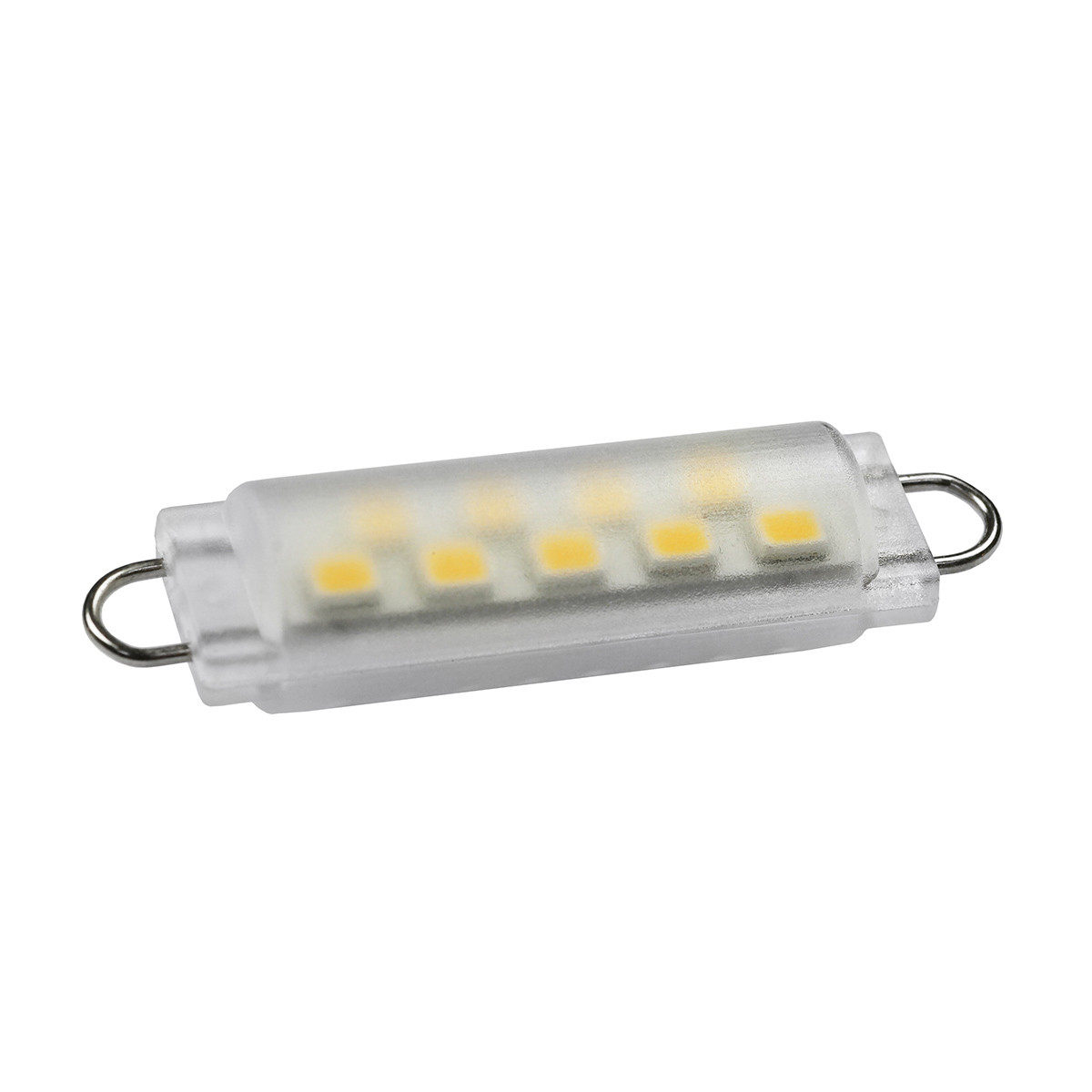 LED-XRL24V-5KFR Pure-White 5000K - 24 volts, LED Festoon Bulb, Rigid Loop Ends gallery