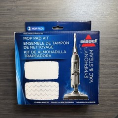 Bissell Steam Mop Pad Kit Model 1252 Soft and Scrubby Pads for Series 1132