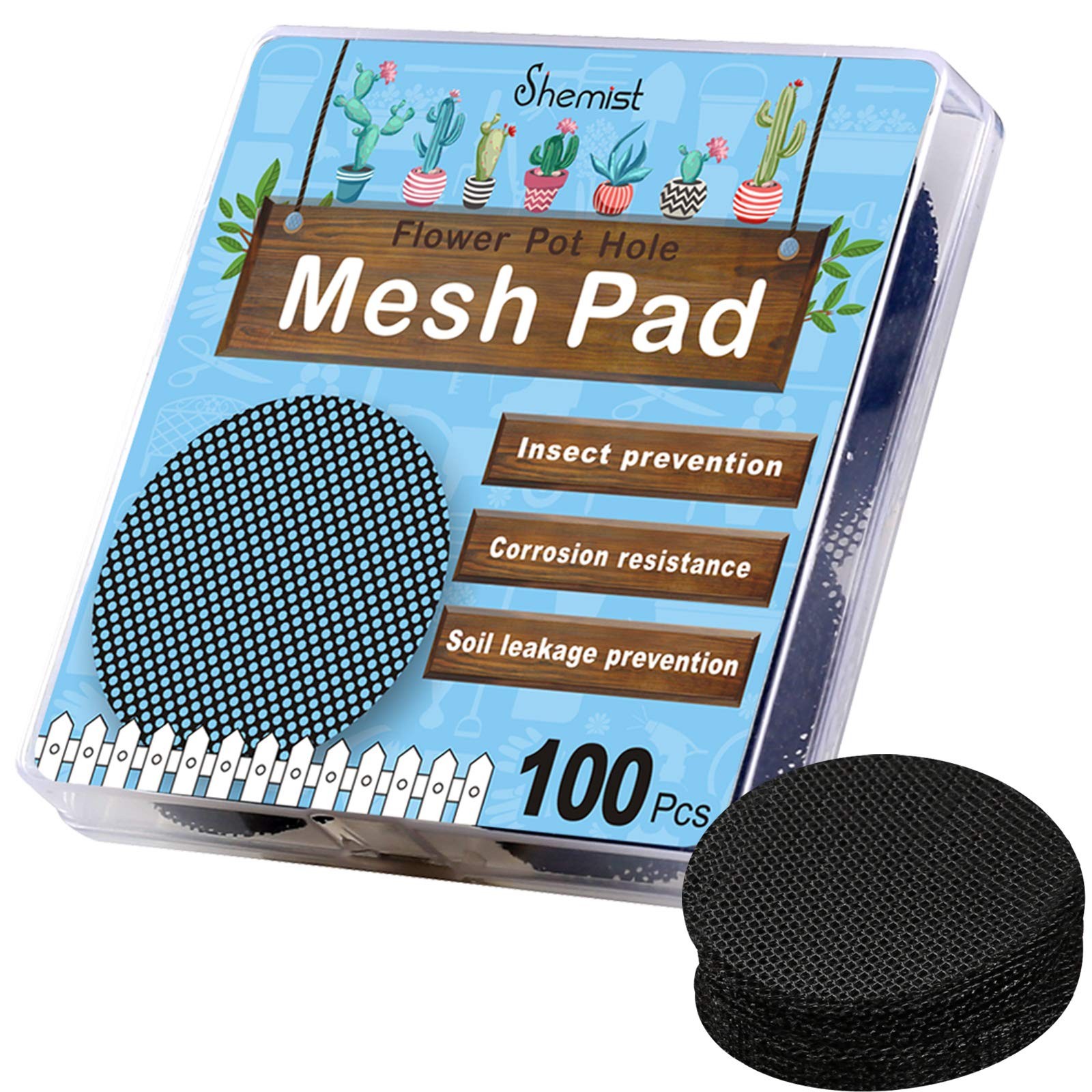 Plant Mesh Drainage Screens - 100PCS 2-Inch Reusable Grid Mats, Keep Soil in ... gallery