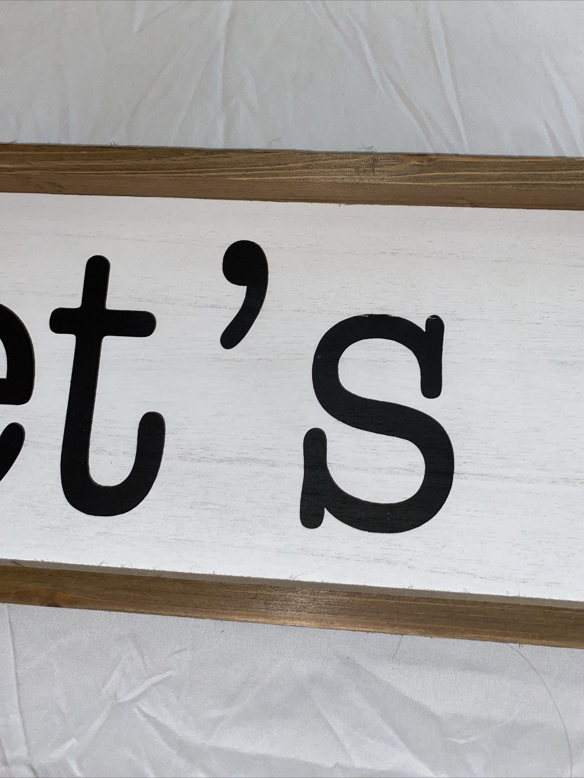 Hobby Lobby Rectangle Shape Kitchen Decor Wall Decor “ Let’s Eat” 27.76x8.19 gallery