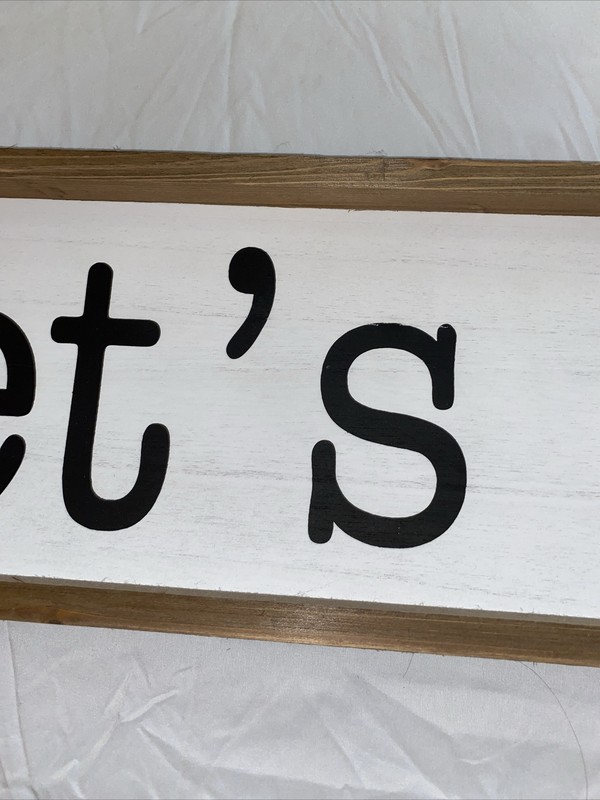 Hobby Lobby Rectangle Shape Kitchen Decor Wall Decor “ Let’s Eat” 27.76x8.19 gallery