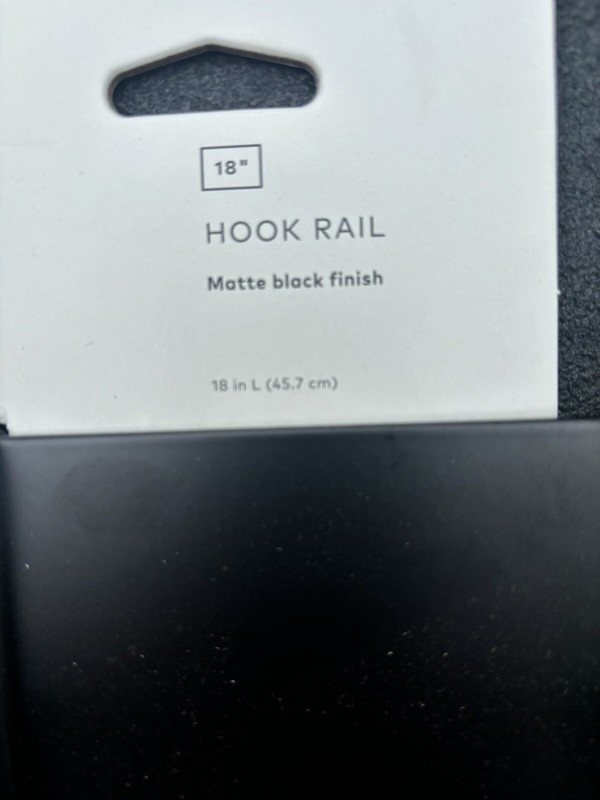 Project 62 Semplice Decorative Hook Rail Wall Hanger Black 4 Hooks gallery