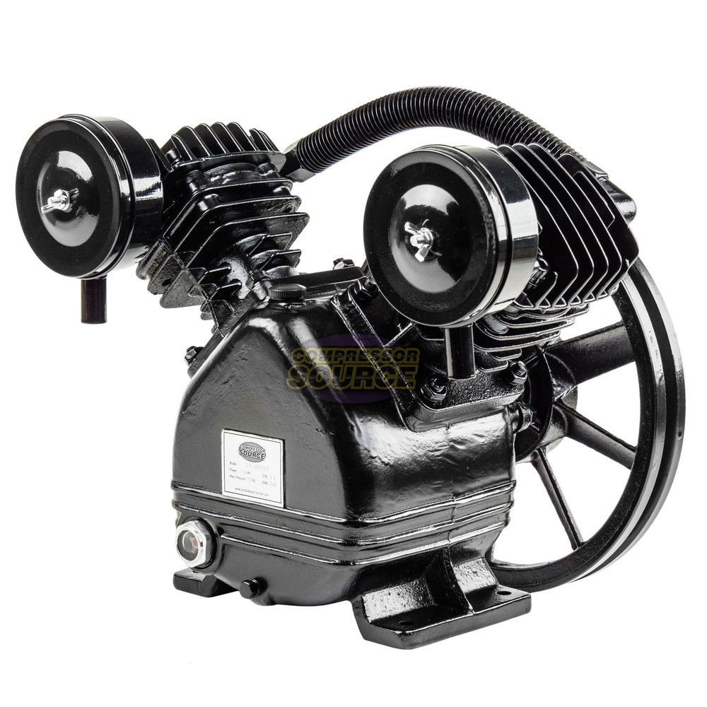 3 HP Replacement Air Compressor Pump Single Stage V Style Twin Cylinder 2 Piston