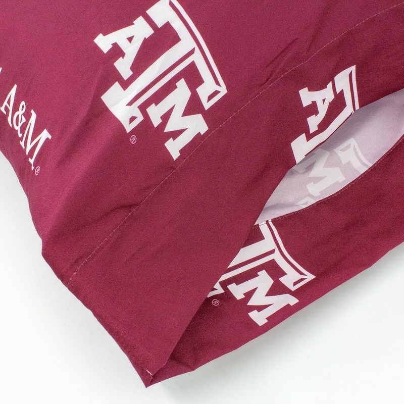 (2) College Covers Everything Comfy Texas A&M Aggies Pillowcase Pair, Standard gallery