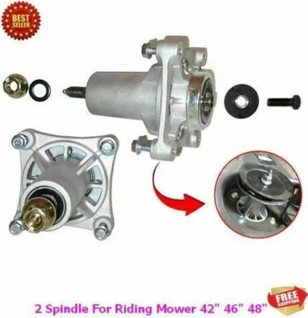 2 PC Lawn Mower Spindle for Craftsman LT2000 LT2500 LTS1500 YS4500 YT3000 YT4000 gallery