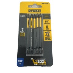 New DEWALT Impact Screwdriver Bits 2,Phillips, 3-1/2 in L Set of 5 DWAF3PH2IR5 .