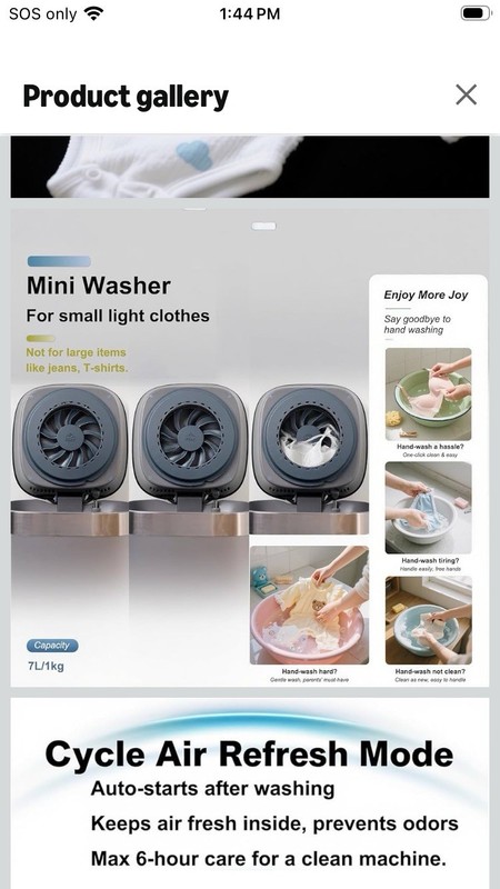 AHERO Fully Automatic Mini Washing Machine gallery