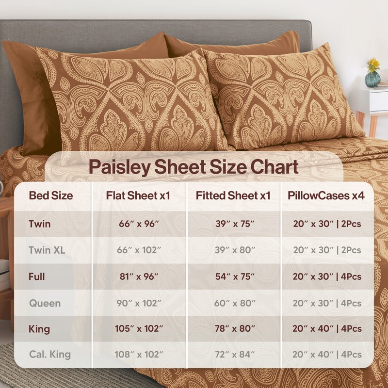 6 Piece Bed Sheets Set Luxury Microfiber Ultra Soft Deep Pocket Bedding Sets gallery