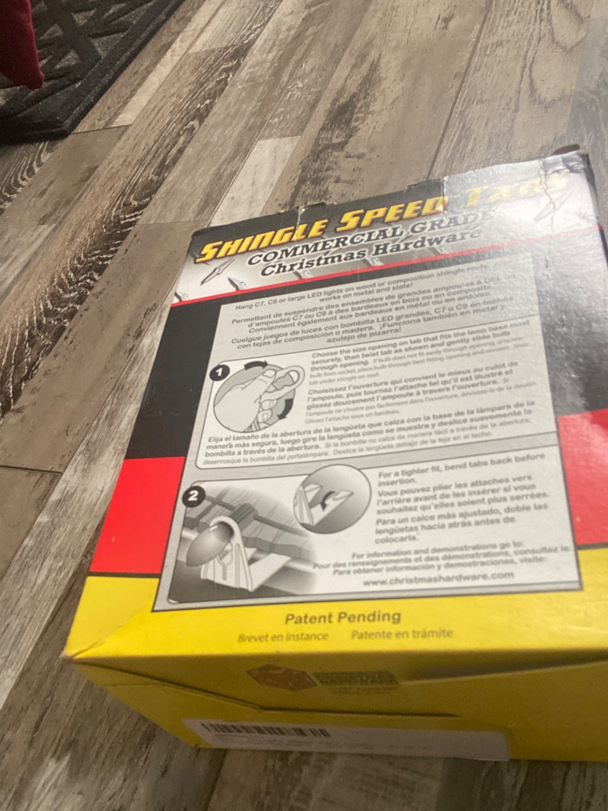 50 Ct Shingle Speed Tabs Commercial Grade Christmas Hardware - New In Box gallery
