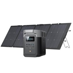 EF ECOFLOW Solar Generator Delta 2 with 220W Solar Panel, 1024Wh LFPLiFePO4 B…
