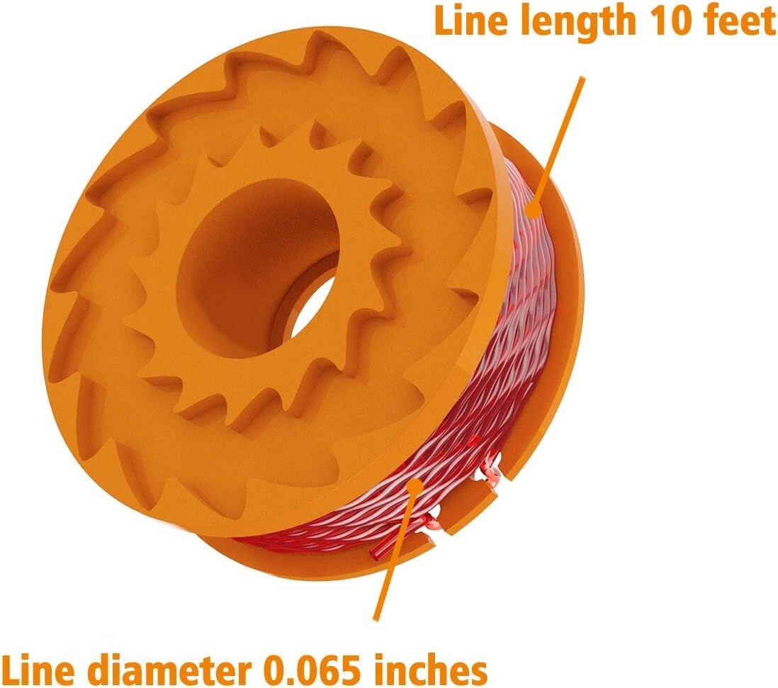 For WORX WA0010 Replacement Spool Line For Grass Trimmer/Edger, 10ft, 12-pack gallery