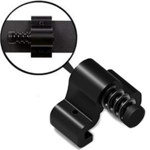 Side-mounted Limiter For Sliding Door Rail Resistance Plate Black Door Stopper gallery