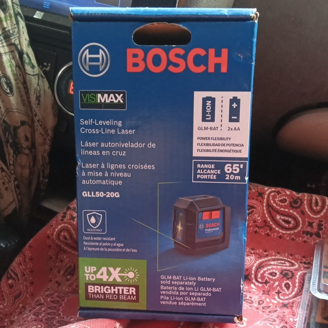 Bosch GLL50-20G Self-Leveling Green-Beam Cross-Line Laser Level gallery