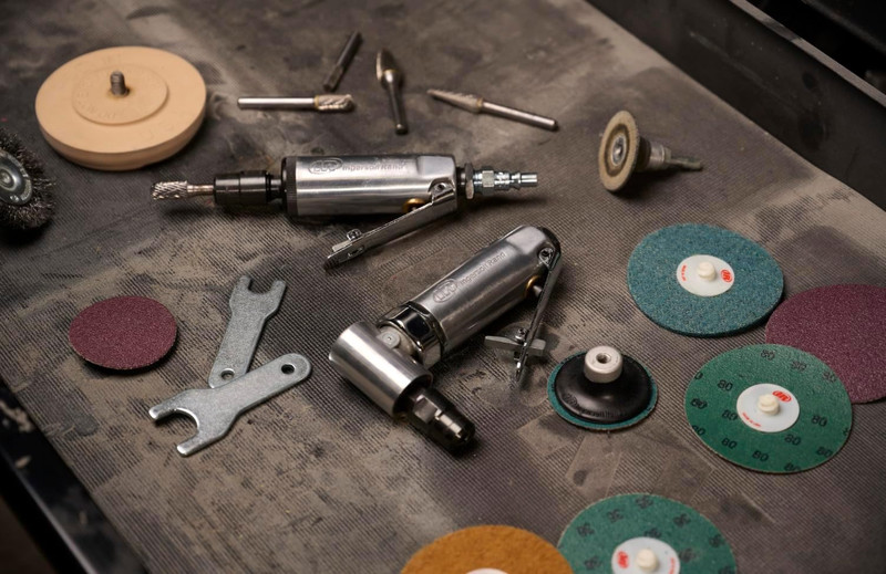 Kit de piedra para amoladora angular neumática, 21.000 RPM, 0,25 HP, pinza de 1/ gallery