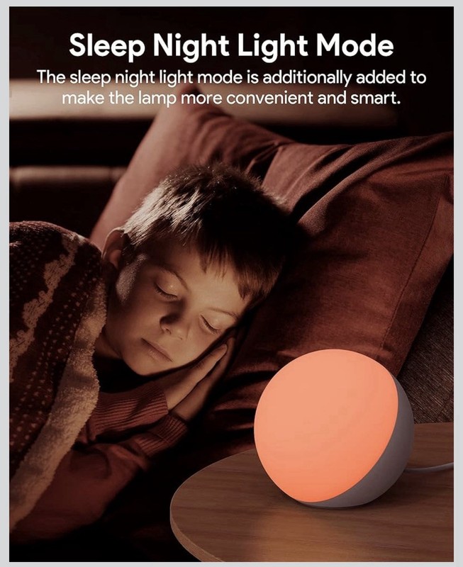 Smart RGB LED Night Light Alexa Google Home Compatible Touch App ControlDimmable gallery
