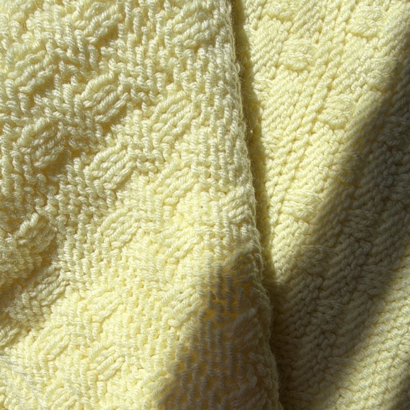 Yellow Textured Throw Blanket, Rectangular Shape, No Closure, Throw Size gallery