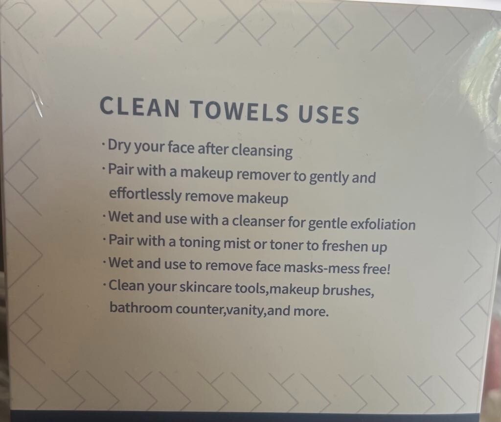 Disposable Face Towels, 100% BIODEGRADABLE, 50 COUNT gallery