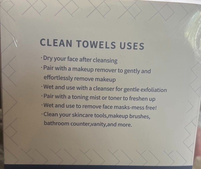 Disposable Face Towels, 100% BIODEGRADABLE, 50 COUNT gallery