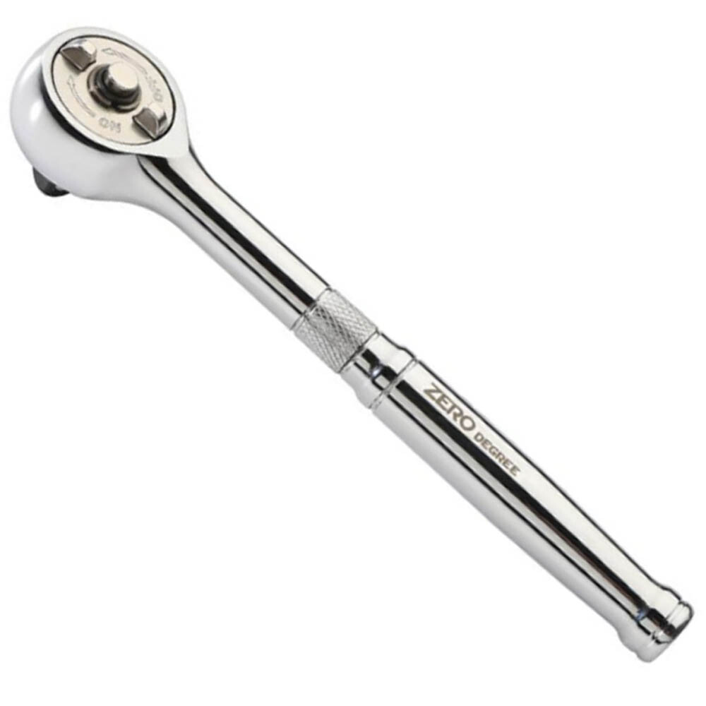 Zero Degree 1/2" Inch Drive Gearless Ratchet Nickel Plated 1" Turning Arc 38152 gallery