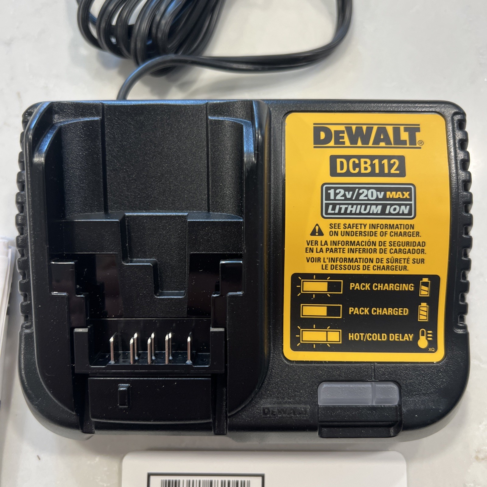 DEWALT DCB112 Battery Charger - Black - New Open gallery