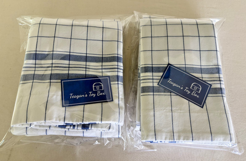Ralph Lauren Cottage Hill Full/Queen Comforter Blue White Check Plaid 4 Shams gallery