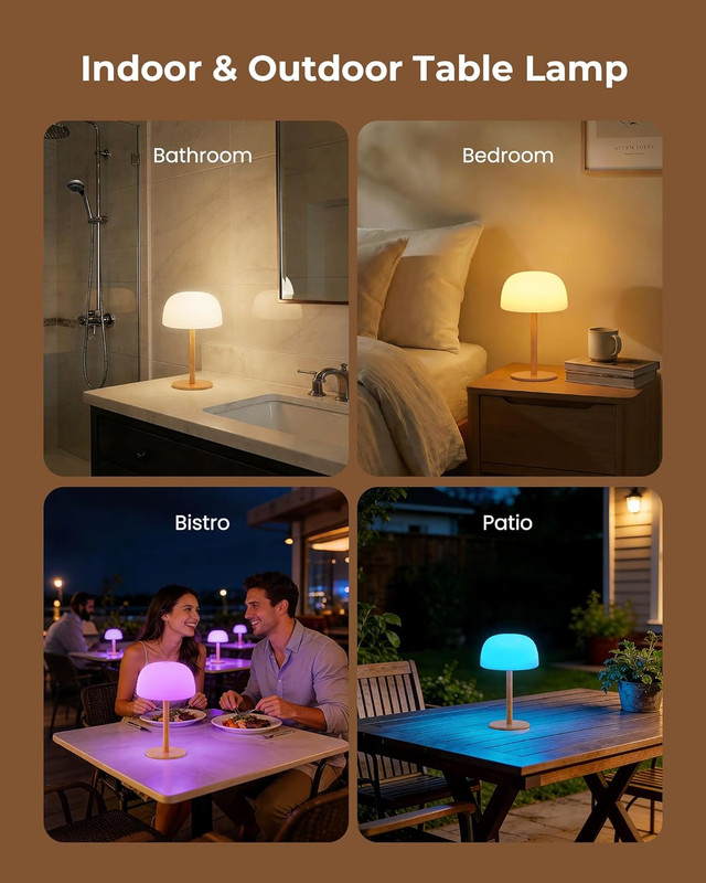 IP65 Shower Lamp Waterproof, 7500Mah Rechargeable Shower Lights for inside Showe gallery