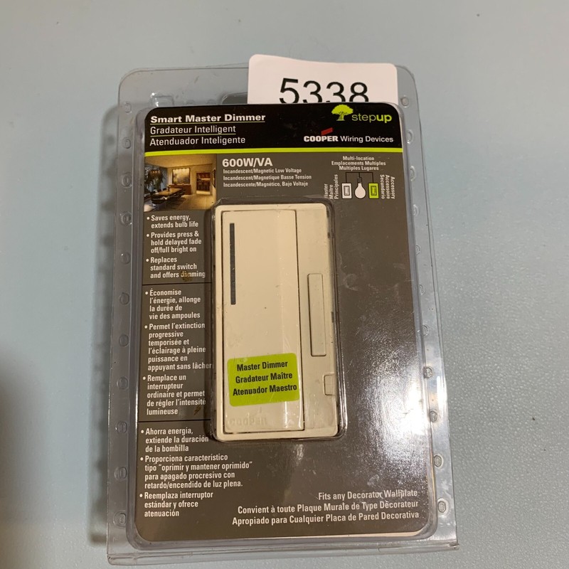 COOPER Wiring Devices Ivory Smart Accessory Dimmer 60 Hz AIM06 AIM10 120/AC NEW gallery