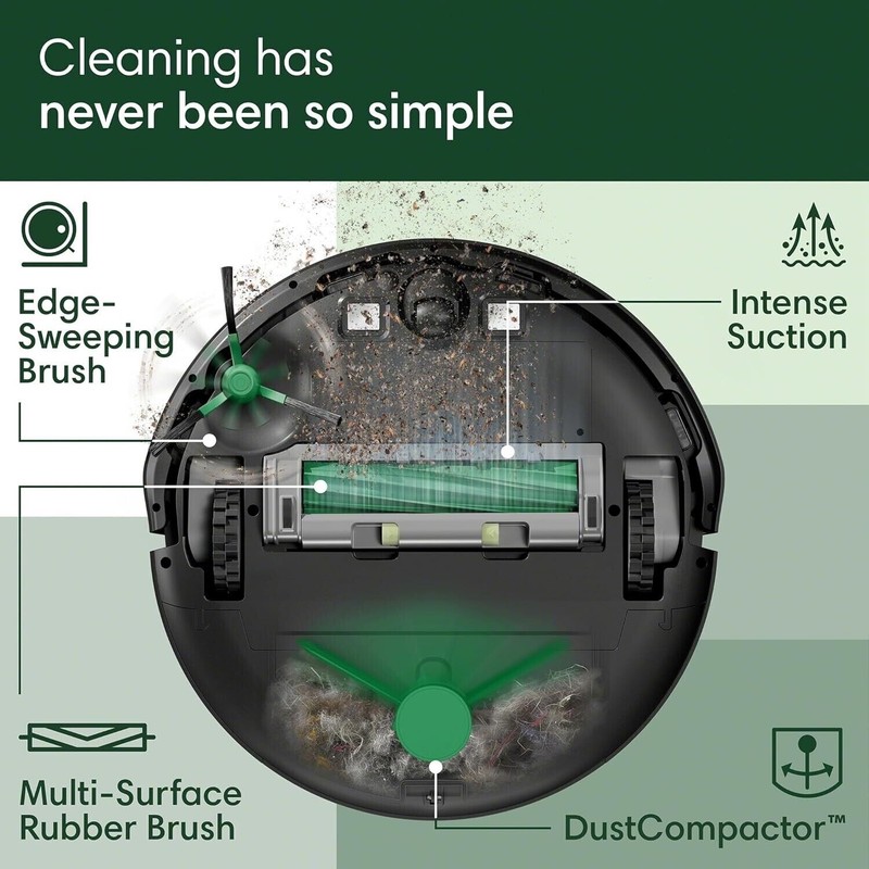 iRobot Roomba 205 DustCompactor Vacuum - Auto-Compacts, LiDAR, Alexa, 60-Day Bin gallery