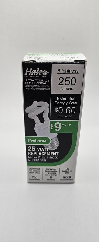 Halco Ultra Compact T2 Mini Spiral Prolume 60W Replacement 800 Lumen Last 9 Year gallery