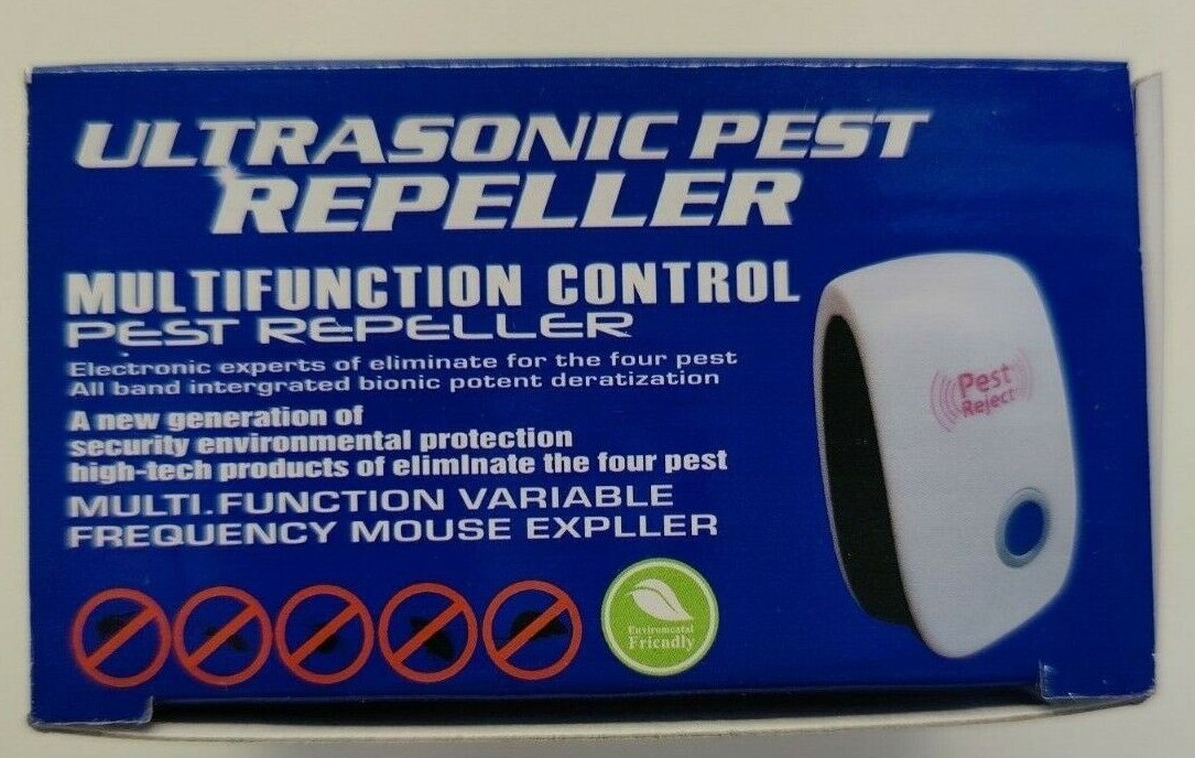Electronic Pest Reject Control Ultrasonic Repeller Home Bug Rat Spider Roaches gallery
