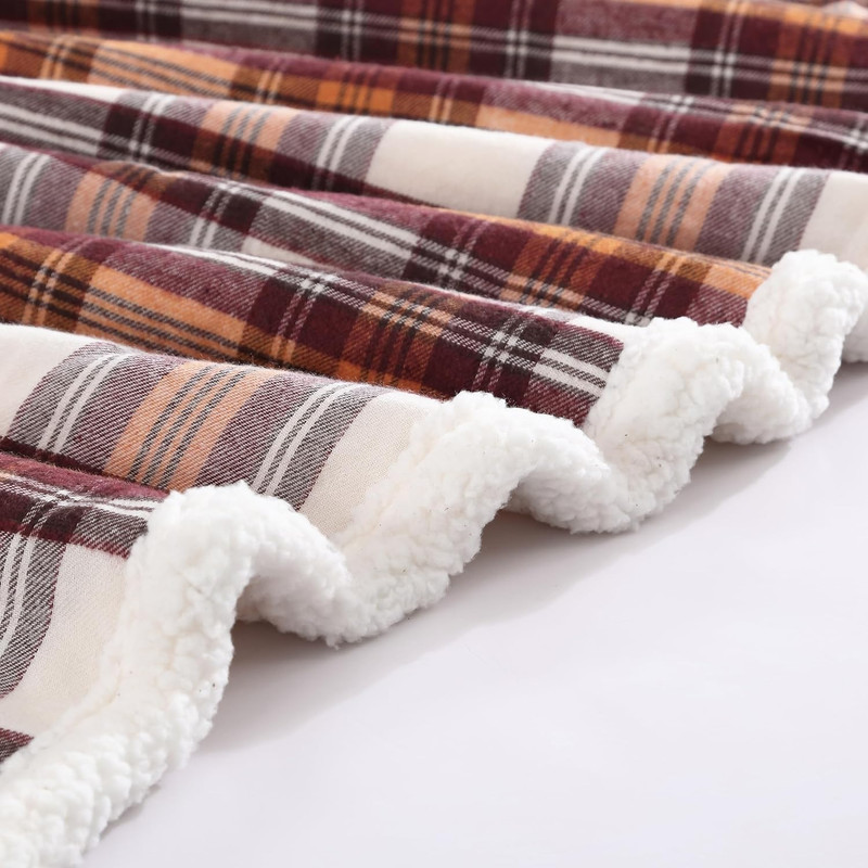 - Blanket, Soft Reversible Sherpa & Brushed Fleece Bedding, Perfect for Lounging gallery
