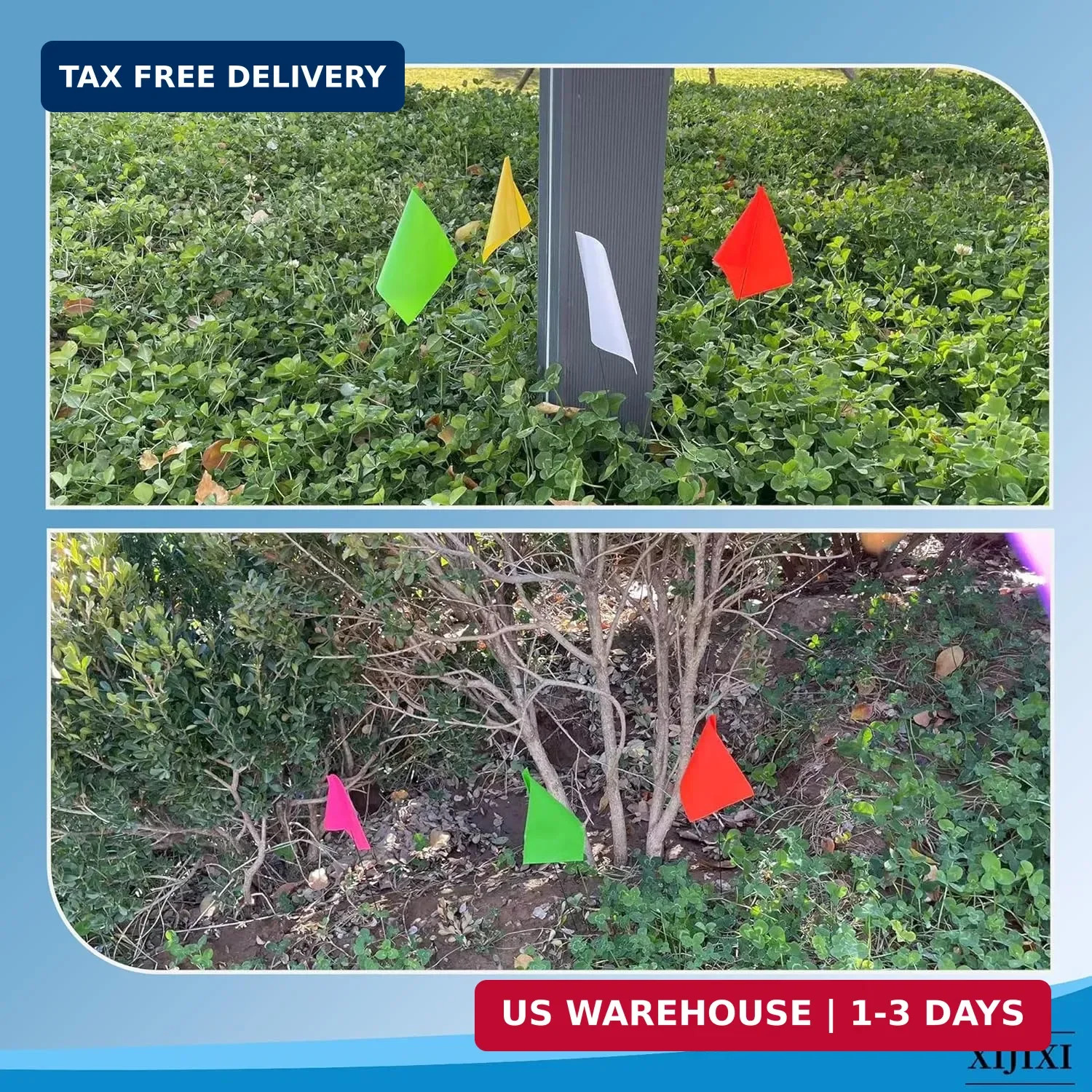 Marking Flags - 15 x 4 x 5 Inch Yard Flags for Lawn, Landscape, Survey, Sprinkle gallery
