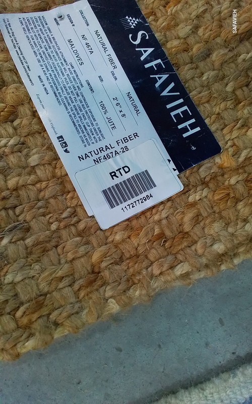 NATURAL 2'-6" x 8'-0" Broken Thread Rug, Reduced Price 1172772984 NF467A-28 gallery
