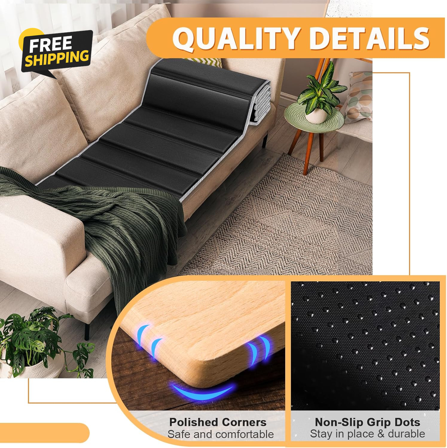 Heavy Duty Couch Cushion Support for Sagging Sofa, 21.5''X70'' Extra Thick gallery