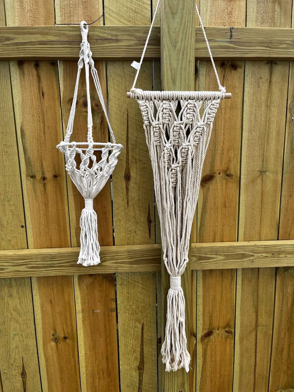 Macrame Plant Holders 2pcs lot NEW gallery