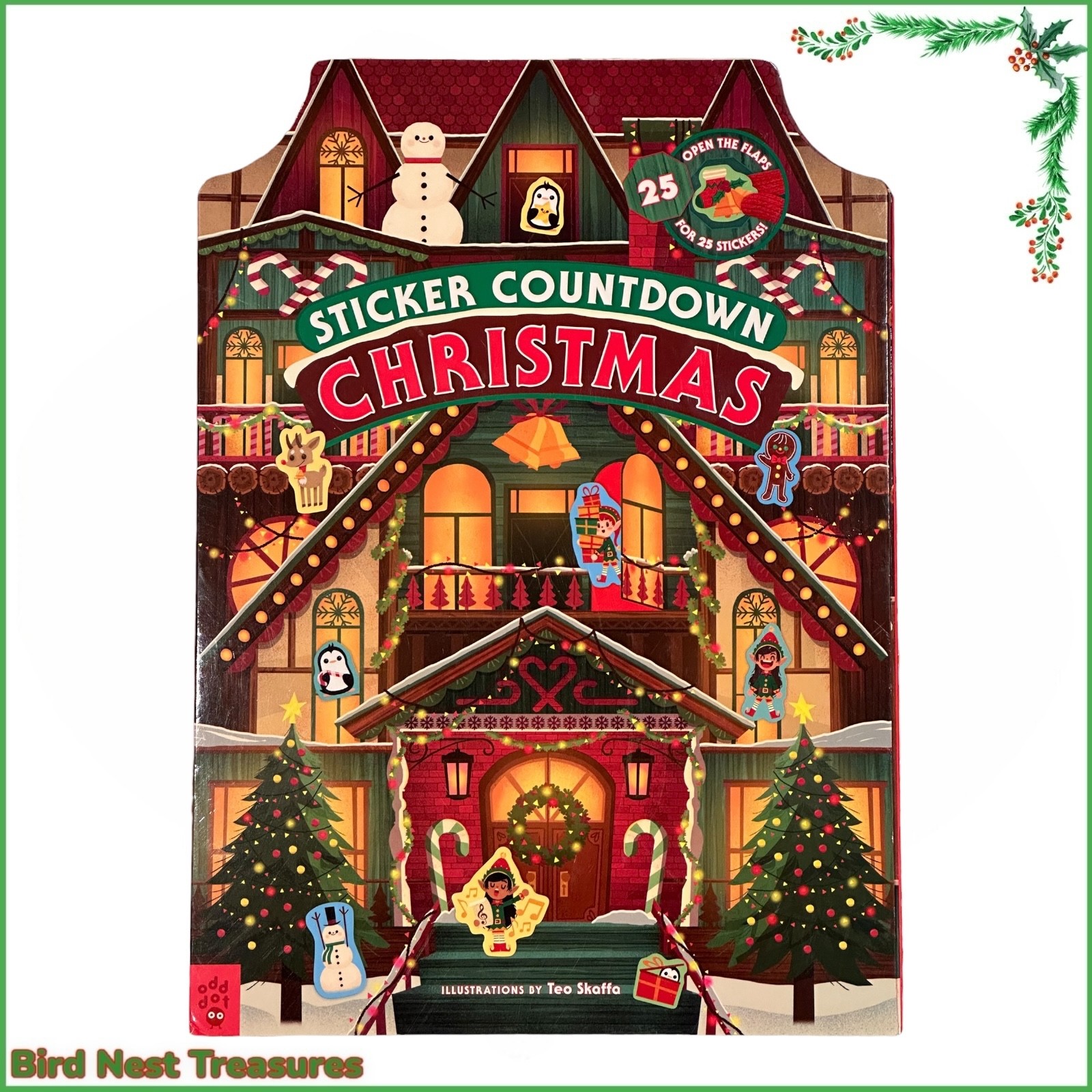 NEW Advent Calendar STICKER COUNTDOWN TO CHRISTMAS: Lg. Heavy Cardboard 14” gallery
