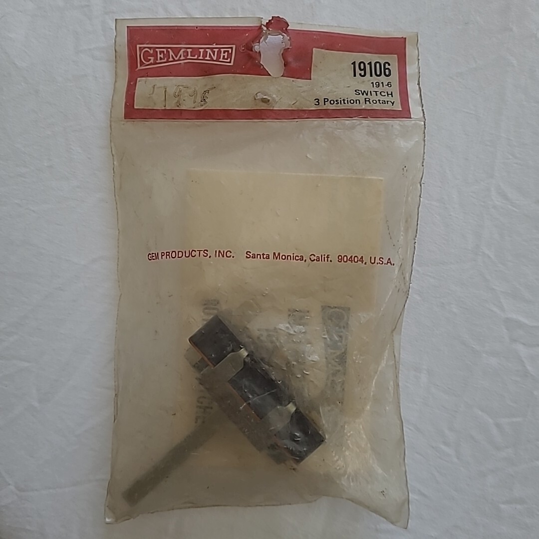 Gemline 19106 191-6 SWITCH 3 Position Rotary -new- gallery