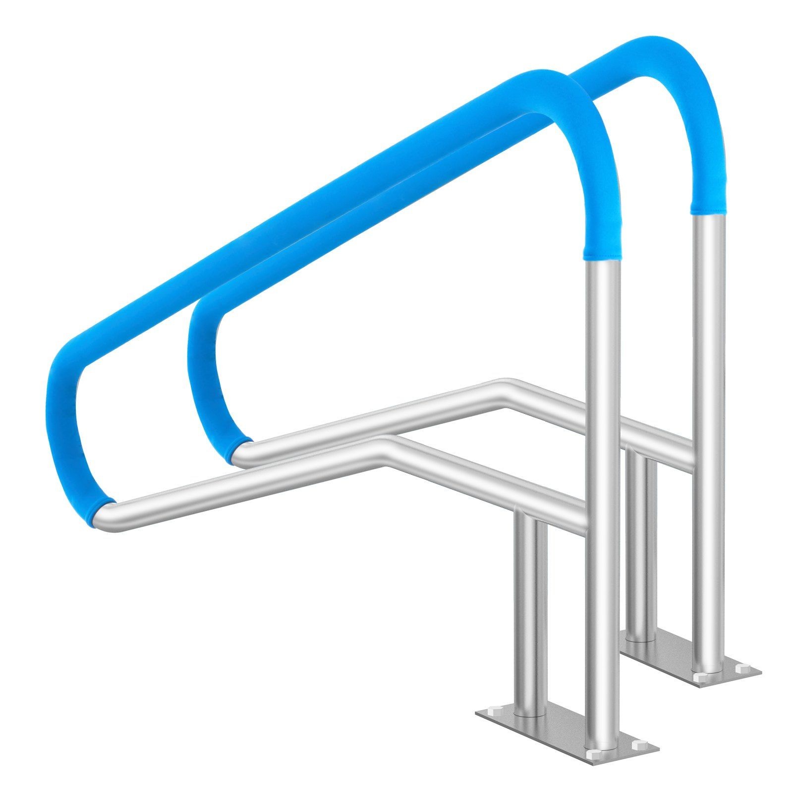 2PCS 55x32in Outdoor Pool Rail 304 Stainless Steel 220lb Capacity Firm gallery