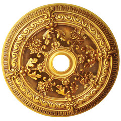 26″ ROUND CHANDELIER CEILING MEDALLION BURNISHED GOLD FOYER DINING ROOM BEDROOM