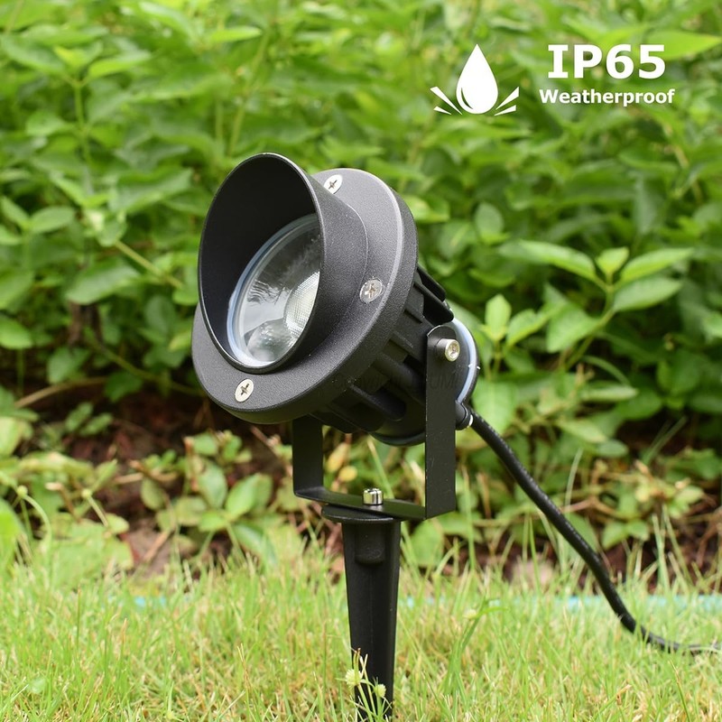 GBS9809 Flag Light Plug in Spotlight, 9W LED Outdoor Landscape Spotlight 120V... gallery