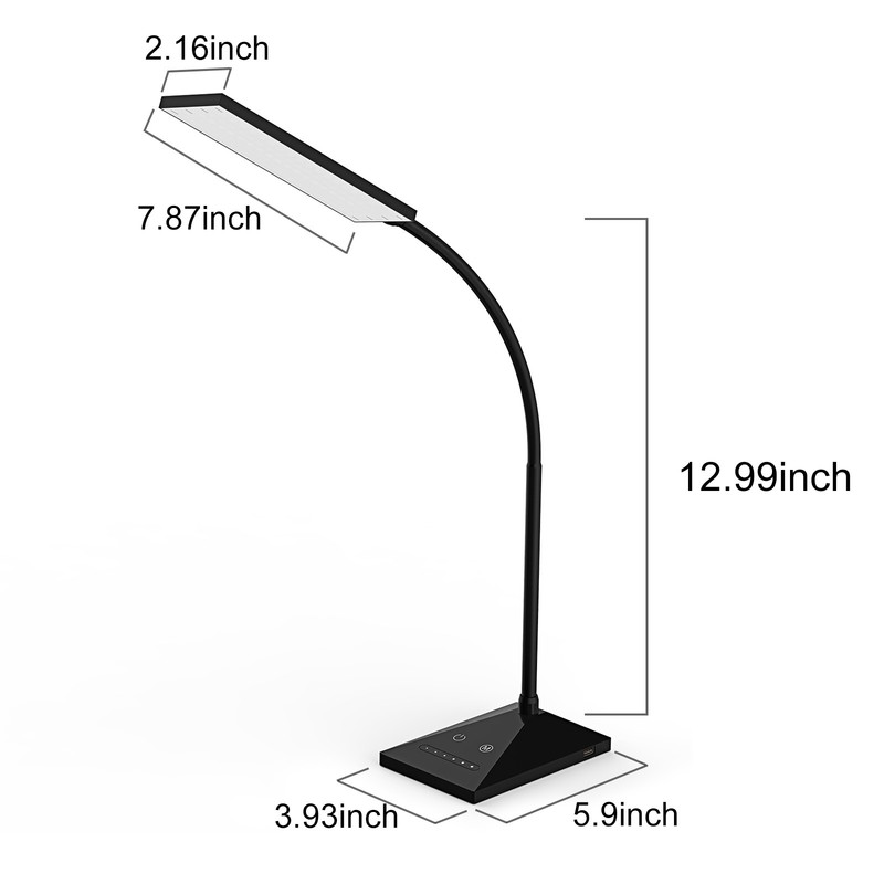 72LED Desk Lamp Flexible Touch Sensor 12W LED Reading Dimmable Lamp Night Light gallery