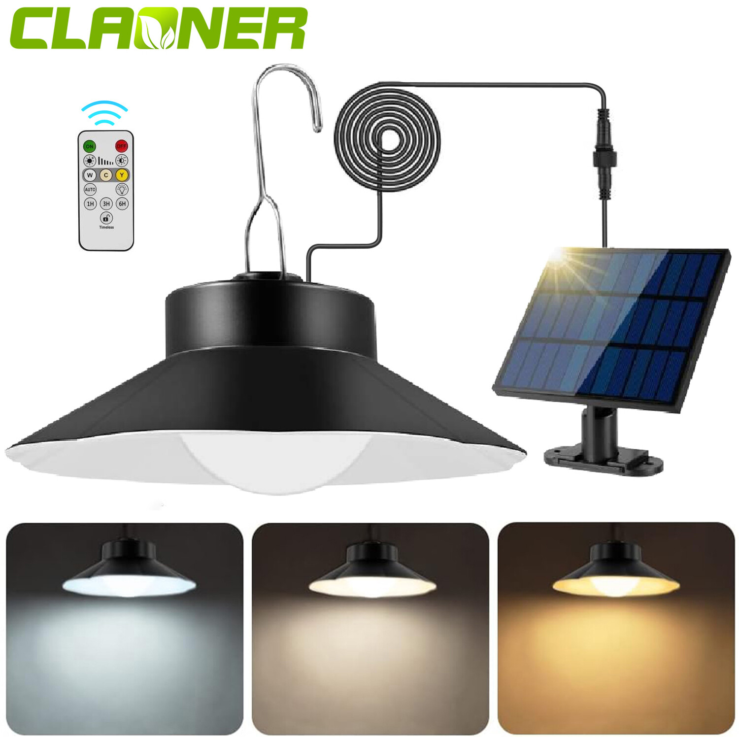 40 LED Solar Pendant Light Outdoor Garden Yard Tent Shed Emergency Security Lamp gallery