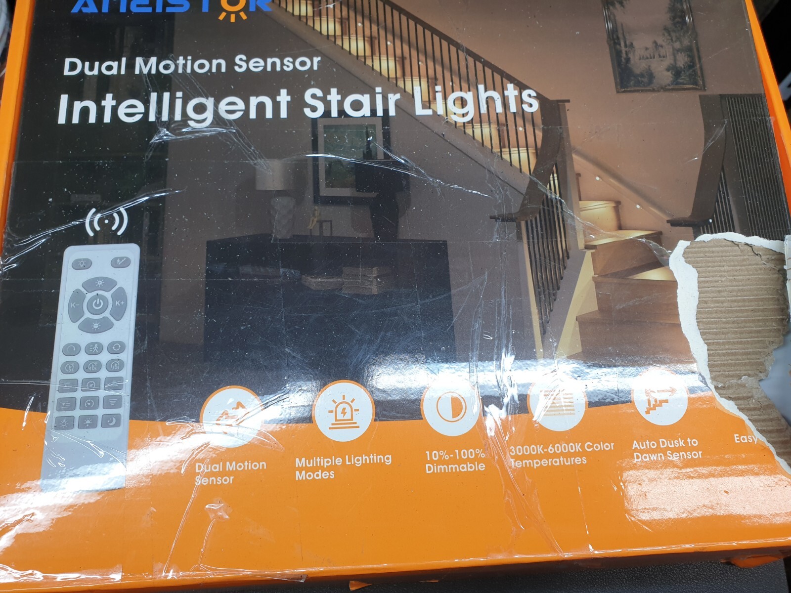 AMEISTOR Intelligent Stair Lights Dual Motion Sensor Stick-on LED- Missing Parts gallery