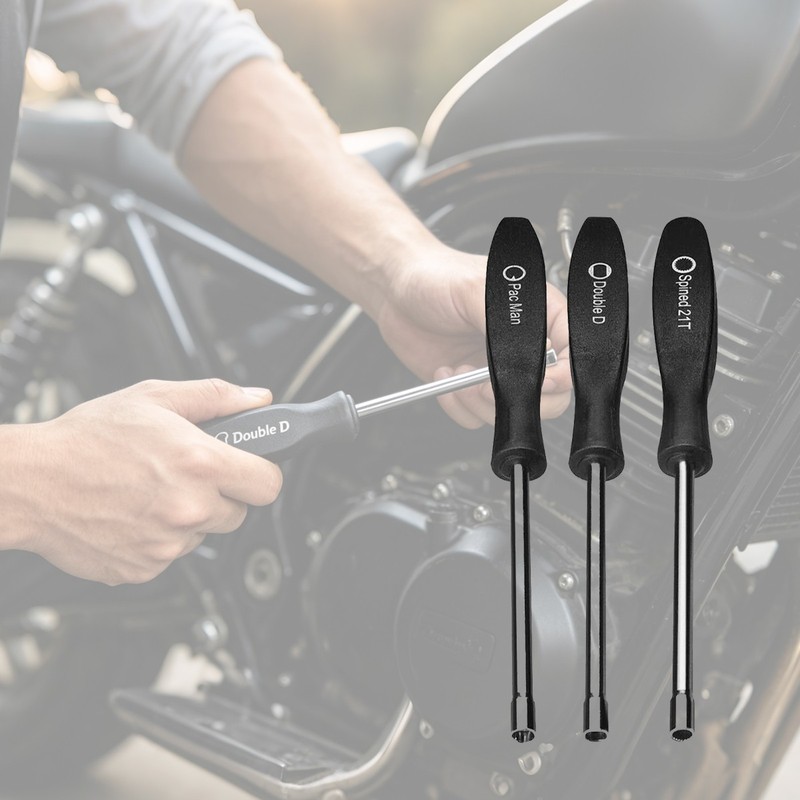 3Pcs Screwdriver Adjustment Tool Double D Pac Man 21T For 2-Cycle Small Engine gallery