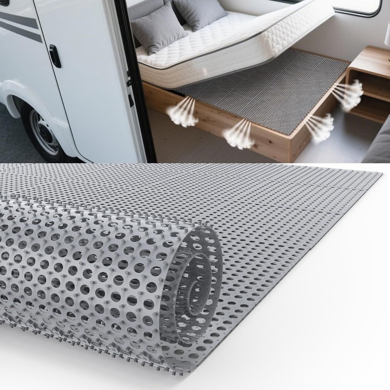 Plastic Ventilated Mattress Underlay Pad for RV Boat Camper - 83" L X 59" W Inte gallery