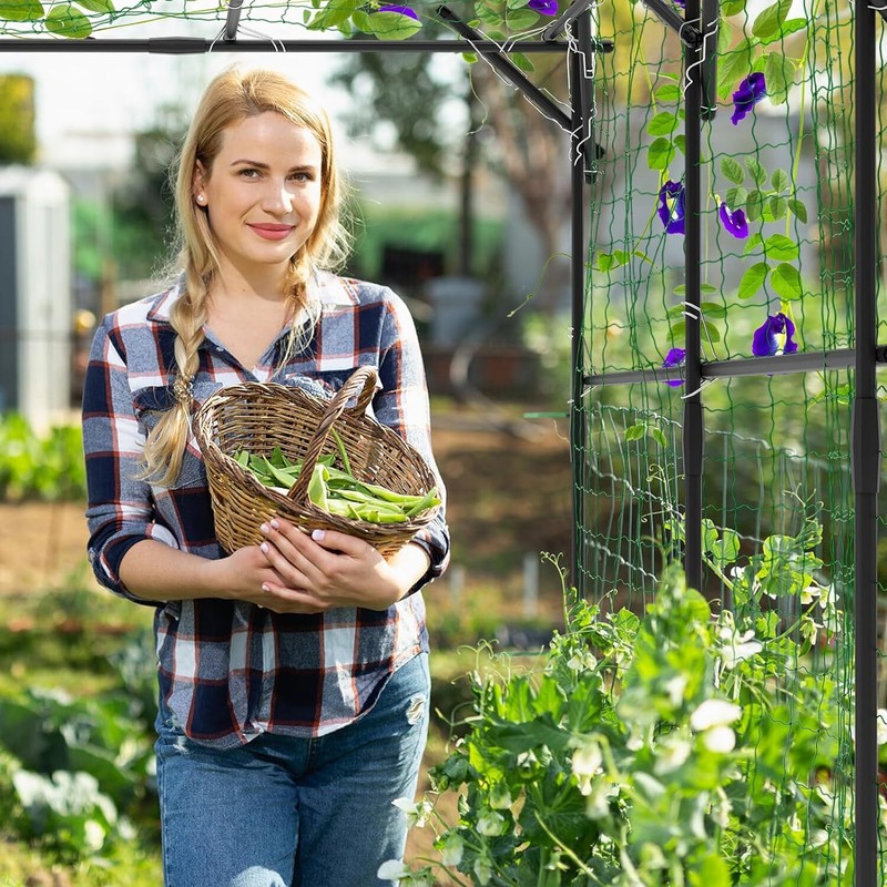 NAIZEA Trellis for Garden Vegetable Trellis Garden Arch Trellis for Climbing gallery