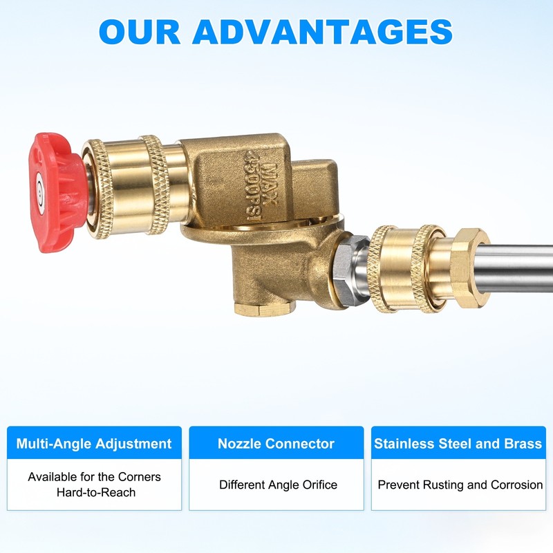 Pivoting Coupler Kit 240 Degree with 7 Angles, 7 Spray Nozzle Tips, 2.5GPM gallery