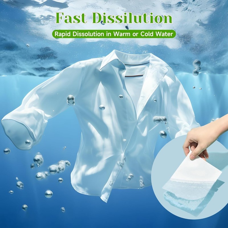 Eco Friendly Laundry Detergent Sheets Travel Size Zero Waste Lightweight Packs gallery