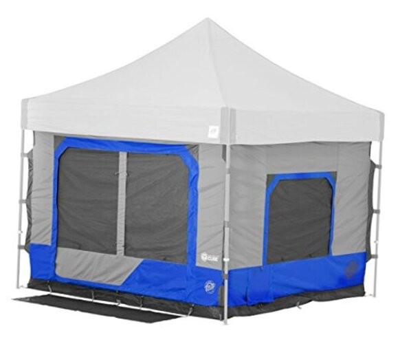 Camping Cube 6.4, Converts 10' Straight Leg Canopy into Royal Blue Cabin Tent gallery